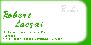 robert laczai business card
